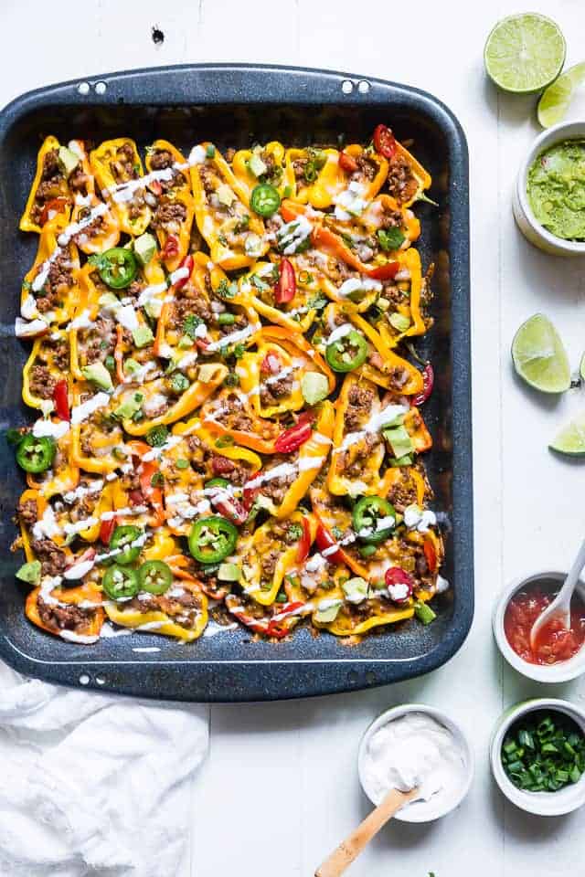Mexican Mini Bell Pepper Nachos-image