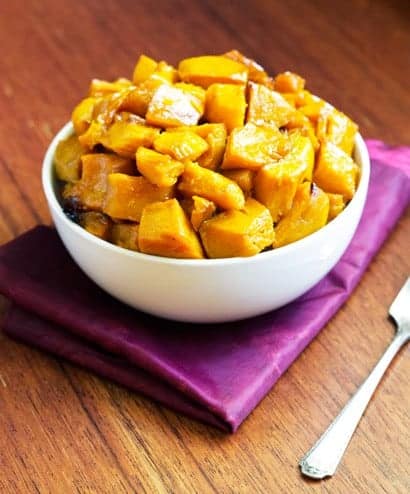 Roasted Kabocha Squash With Apple Cider Glaze {Gluten free, Low Fat & Vegetarian} - Food Faith Fitness