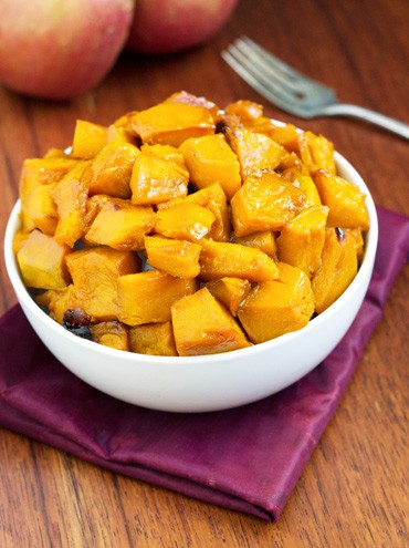 Roasted Kabocha Squash With Apple Cider Glaze {Gluten free, Low Fat & Vegetarian} - Food Faith Fitness
