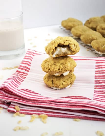Rice Krispie Square Cookies {Whole Wheat & Low Calorie} - Food Faith Fitness