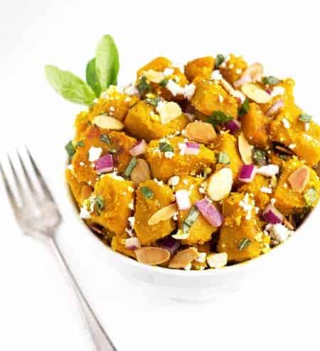 Honey Ginger Glazed Squash Salad {GF & Low Fat} - Food Faith Fitness
