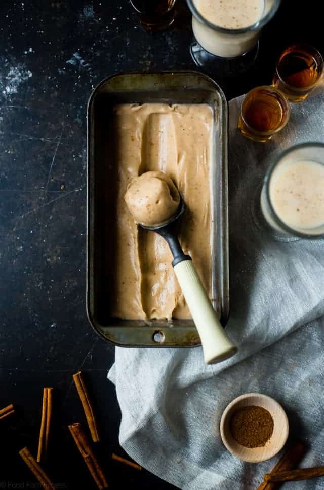 Coconut Milk Ice Cream with Rum and "Eggnog" {GF + Vegan}