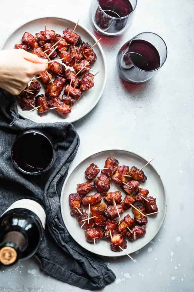 Bacon-Wrapped Pineapple Bites With Sweet-and-Sour Sauce