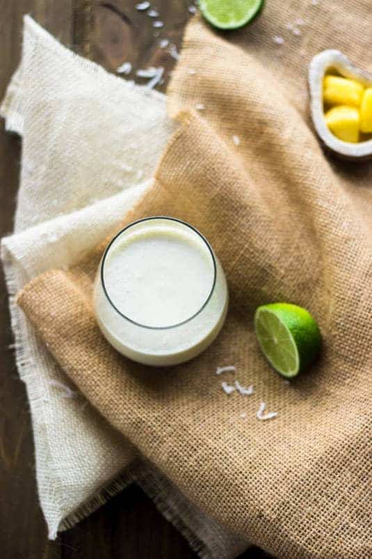 Pineapple Coconut Smoothies {Gluten + Dairy Free + Super Simple} - Food Faith Fitness