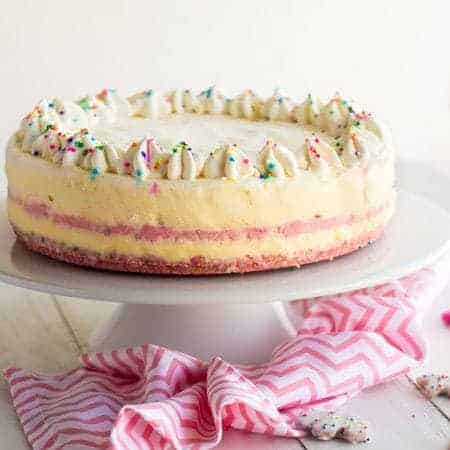 Ice Cream Cake with Circus Animal Crust {Lightened Up} - Food Faith Fitness