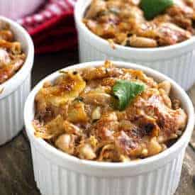 Healthier BBQ Pulled Pork Mac 'N Cheese
