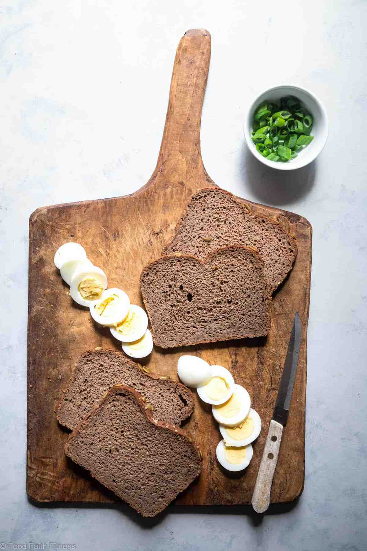 Healthy Egg Salad Grilled Cheese Sandwich - A fun twist on a classic that is quick, easy and great for kids and adults! High protein and Gluten Free option! | #Foodfaithfitness | #Healthy #Glutenfree #Sandwich #lunch