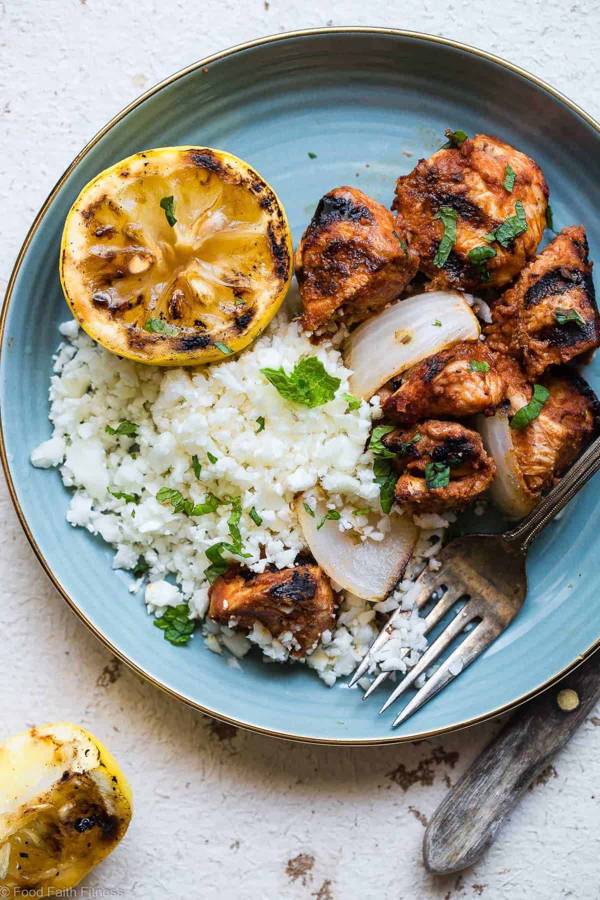 Grilled Moroccan Chicken Kebabs - These quick and easy, low carb Grilled Moroccan Chicken skewers are complete with a healthy, high protein yogurt mint sauce! Gluten free, only 1 Weight Watchers Freestlye point and SO delicious! | #Foodfaithfitness | #Lowcarb #WeightWatchers #Glutenfree #Healthy #Grilling Tomato Grilled Moroccan Chicken Kebabs - These quick and easy, low carb Grilled Moroccan Chicken skewers are complete with a healthy, high protein yogurt mint sauce! Gluten free, only 1 Weight Watchers Freestlye point and SO delicious! | #Foodfaithfitness | #Lowcarb #WeightWatchers #Glutenfree #Healthy #Grilling