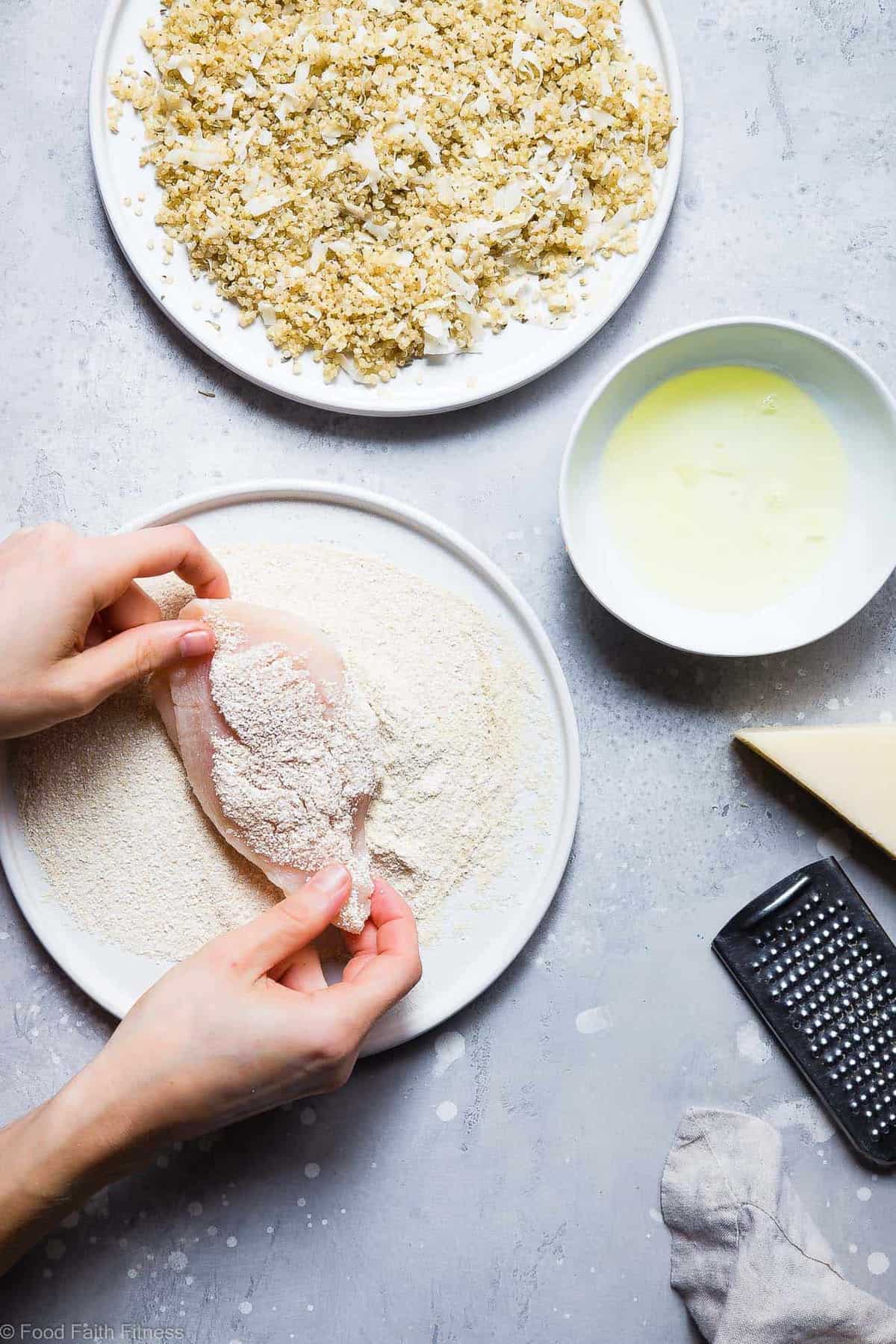 Goat Cheese Quinoa Crusted Chicken - A quick, healthy and gluten free dinner that feels fancy, but is so easy! A perfect meal for busy weeknights that both kids and adults will love! | #Foodfaithfitness | #Glutenfree #Healthy #Cleaneating #Quinoa #Chickenrecipes Goat Cheese Quinoa Crusted Chicken - A quick, healthy and gluten free dinner that feels fancy, but is so easy! A perfect meal for busy weeknights that both kids and adults will love! | #Foodfaithfitness | #Glutenfree #Healthy #Cleaneating #Quinoa #Chickenrecipes