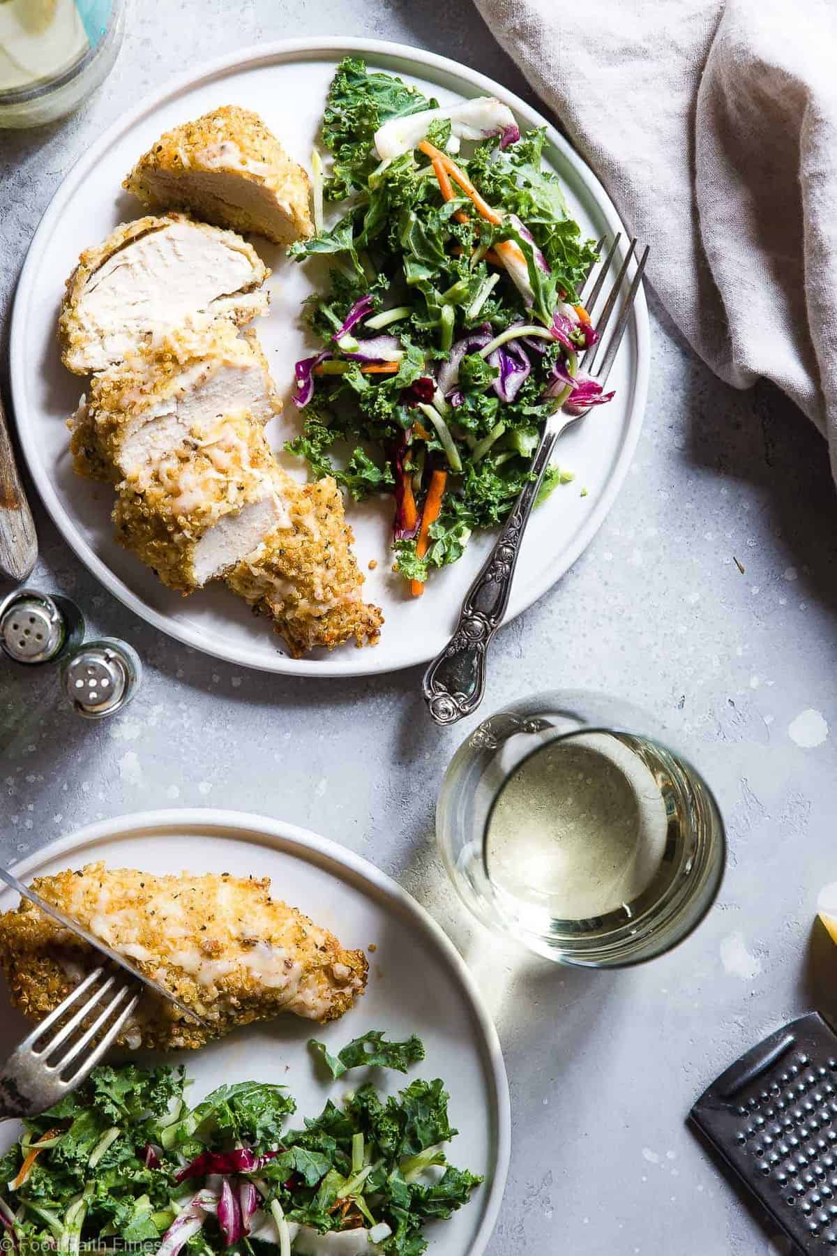 Goat Cheese Quinoa Crusted Chicken - A quick, healthy and gluten free dinner that feels fancy, but is so easy! A perfect meal for busy weeknights that both kids and adults will love! | #Foodfaithfitness | #Glutenfree #Healthy #Cleaneating #Quinoa #Chickenrecipes Goat Cheese Quinoa Crusted Chicken - A quick, healthy and gluten free dinner that feels fancy, but is so easy! A perfect meal for busy weeknights that both kids and adults will love! | #Foodfaithfitness | #Glutenfree #Healthy #Cleaneating #Quinoa #Chickenrecipes
