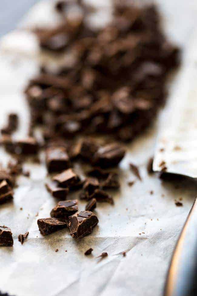 Hazelnut Paleo Brownies for Two - Ultra rich and fudgy you would never know these are gluten free and healthy! So easy and ready in under 30 mins! | Foodfaithfitness.com |