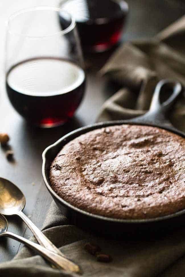 Hazelnut Paleo Brownies for Two - Ultra rich and fudgy you would never know these are gluten free and healthy! So easy and ready in under 30 mins! | Foodfaithfitness.com | @FoodFaithFit