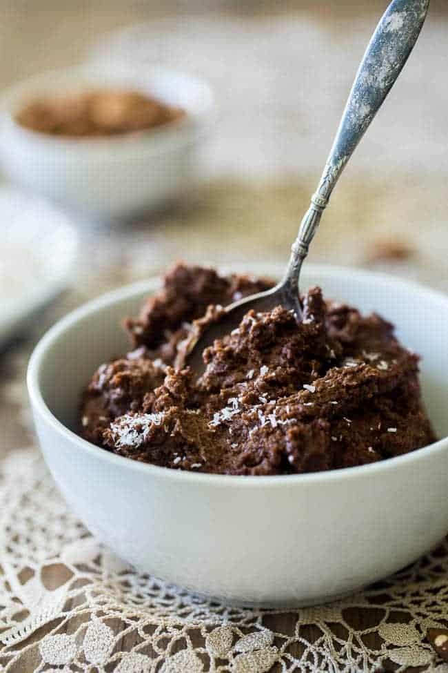 Whipped Chocolate Coconut Homemade Almond Butter - Seriously, whipped?! YOU NEED THIS! So easy, and paleo-friendly too! | Foodfaithfitness.com | @FoodFaithFit