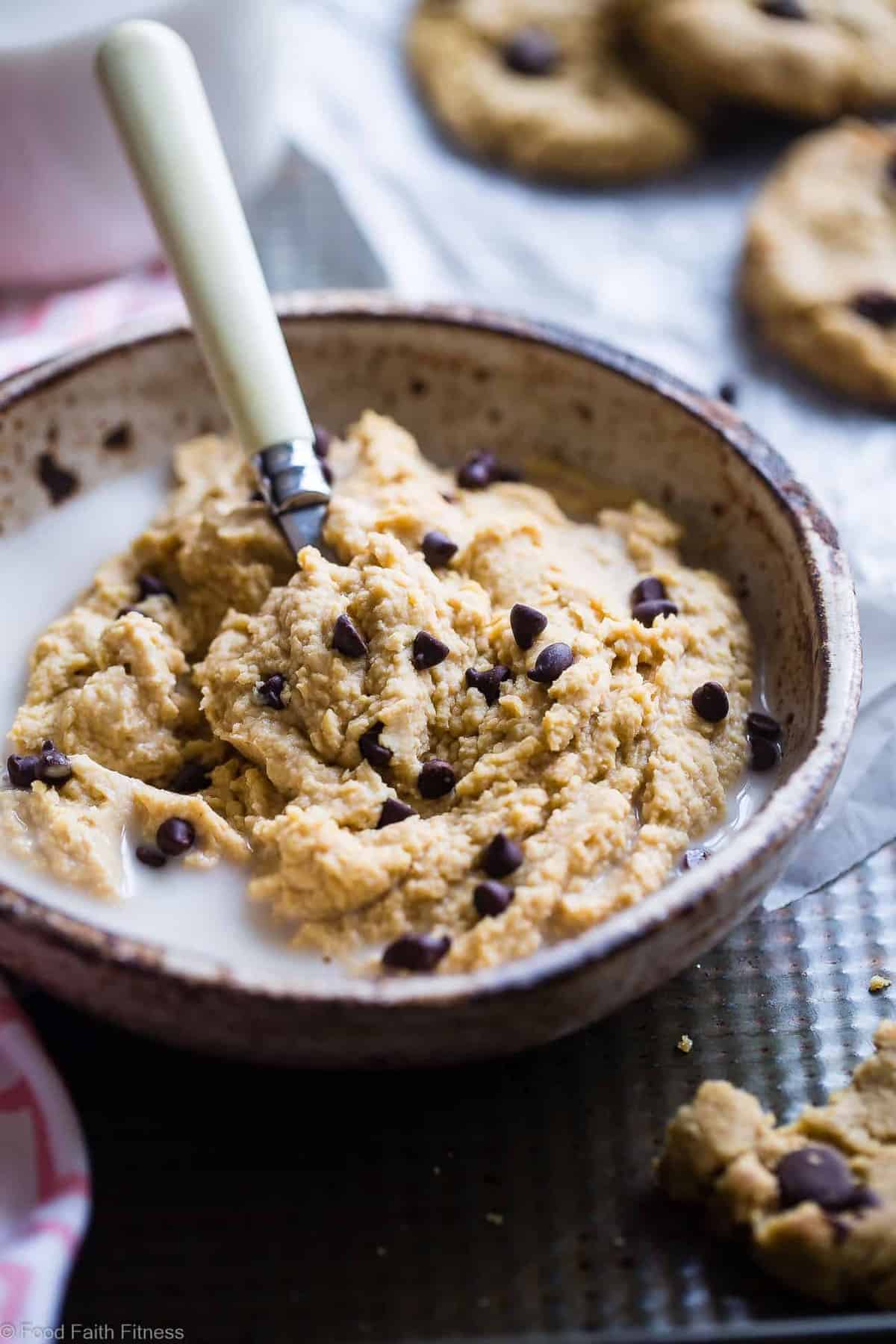 Vegan Chickpea Cookie Dough Bowls