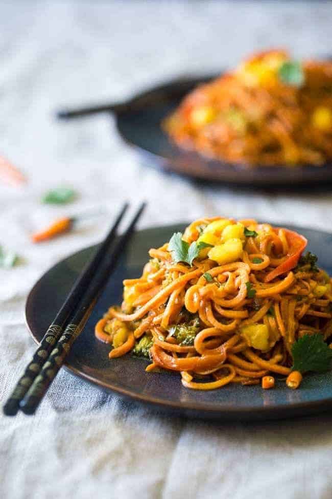 Vegan Coconut Sweet Potato Curry with Sweet Potato Noodles – This curry is ULTRA creamy and loaded with veggies, for a quick and SO easy, healthy dinner that is gluten free, vegan and paleo friendly! This has RAVE reader reviews! | #FoodFaithFitness | #Glutenfree #Vegan #Paleo #Dairyfree #Healthy Vegan Coconut Sweet Potato Curry with Sweet Potato Pasta – This curry is ULTRA creamy and loaded with veggies, for a quick and SO easy, healthy dinner that is gluten free, vegan and paleo friendly! This has RAVE reader reviews! | #FoodFaithFitness | #Glutenfree #Vegan #Paleo #Dairyfree #HealthythFit