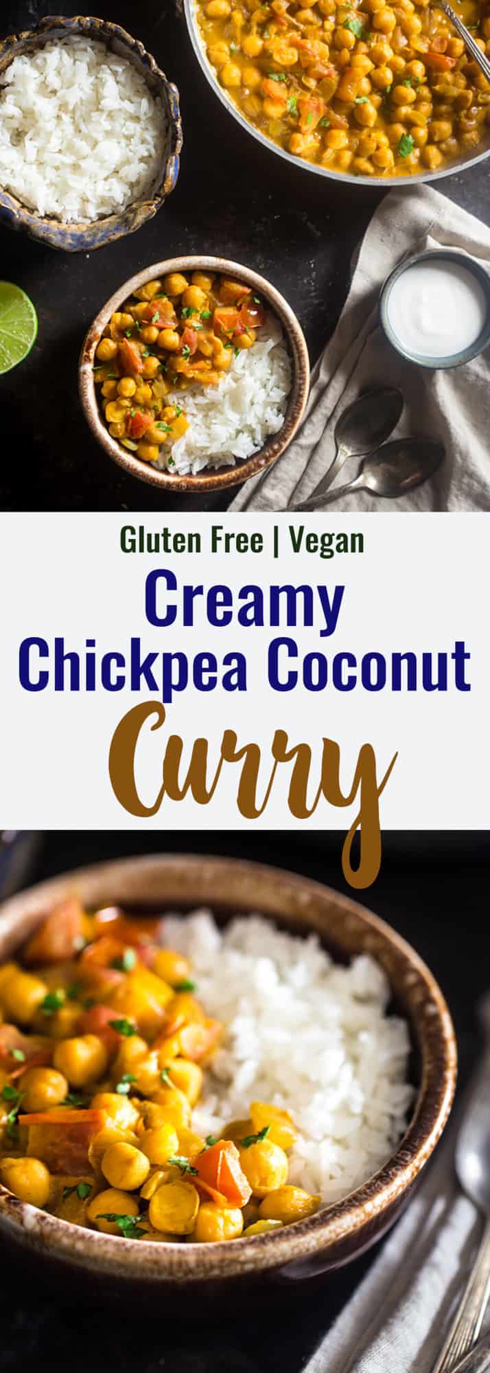 Chickpea coconut curry