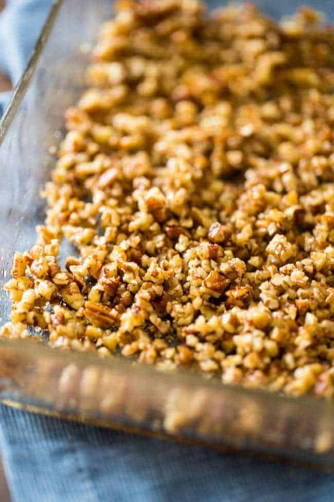 4 Ingredient Sweet Potato Pie Bites - These gluten free maple roasted sweet potato pie bites are a quick and easy snack or appetizer that tastes just like sweet potato pie, but are a whole easier to make! Perfect for Thanksgiving! | FoodFaithFitness.com | @FoodFaithFit