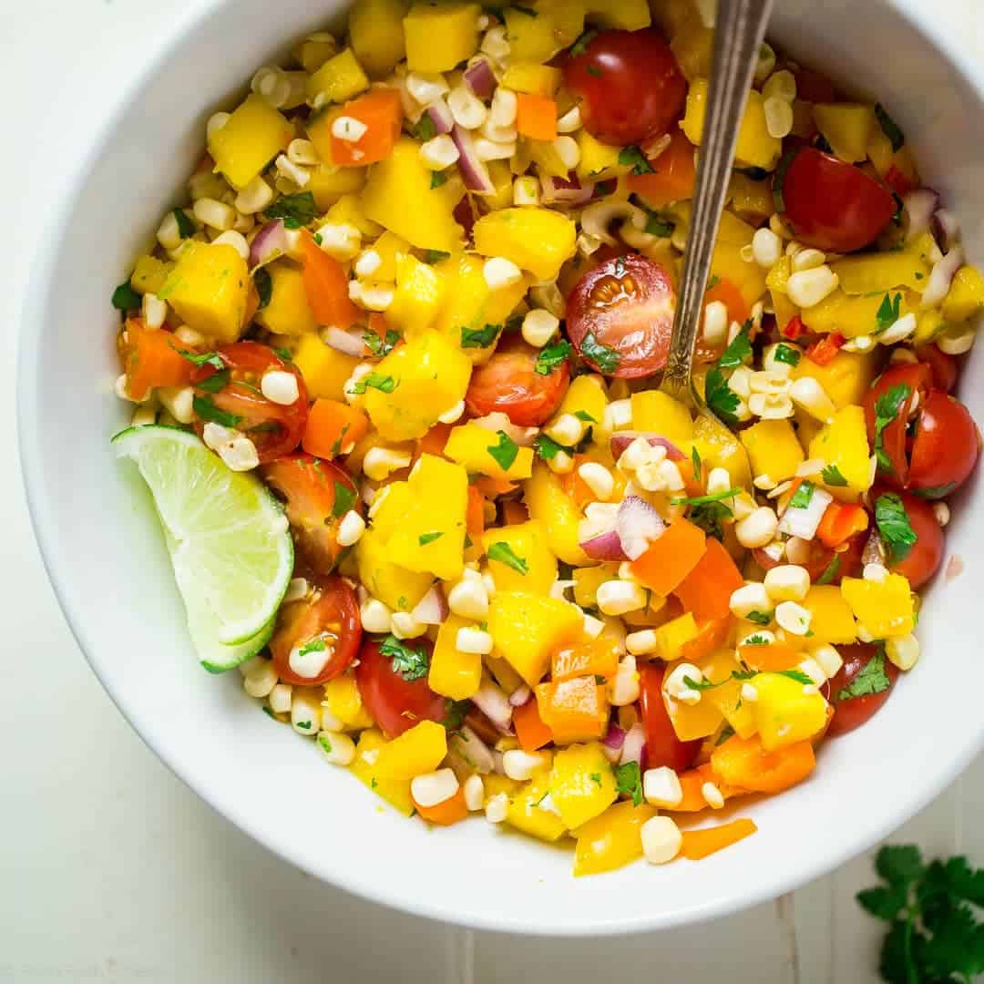 Fresh Corn and Mango Salad