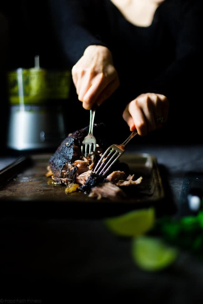 "Pho" Slow Cooker Pulled Pork Sandwiches - They have all the taste of the Vietnamese soup, but in a healthy, gluten free sandwich! They're the perfect, easy weeknight meal that the whole family will love! | Foodfaithfitness.com | @FoodFaithFit