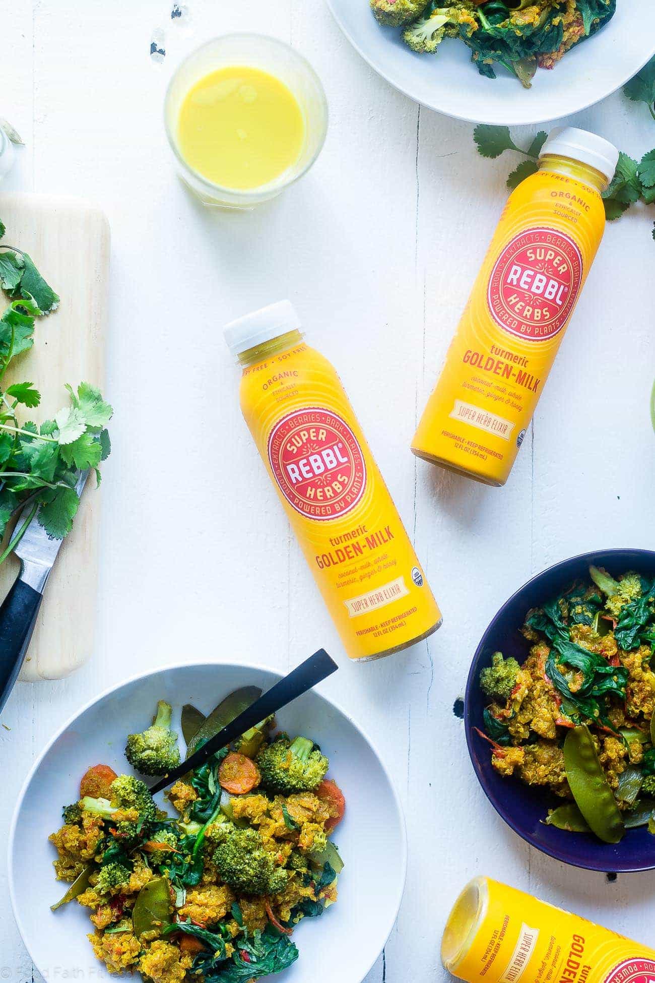 Vegan Turmeric Golden Milk Slow Cooker Quinoa - This healthy slow cooker quinoa with golden milk recipe is an easy, 10 ingredient vegan dinner that is loaded with vegetables! Perfect for busy weeknights!| Foodfaithfitness.com | @FoodFaithFit