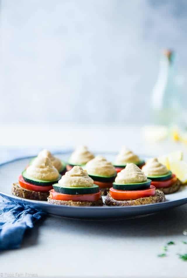 Greek Potato Bites with Hummus