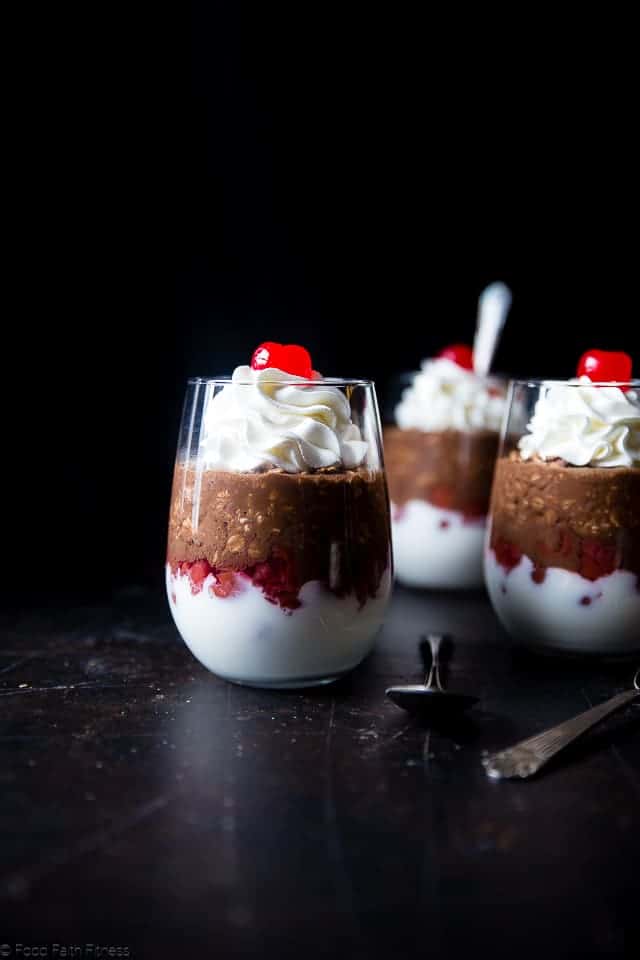 Black Forest Cake Overnight Oats