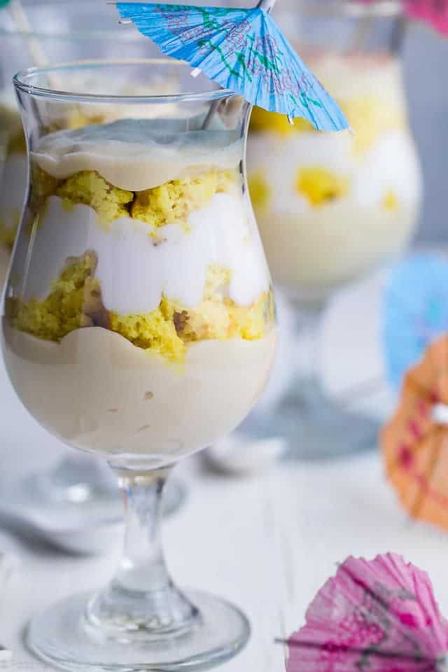 Rum Pineapple Cake Trifle