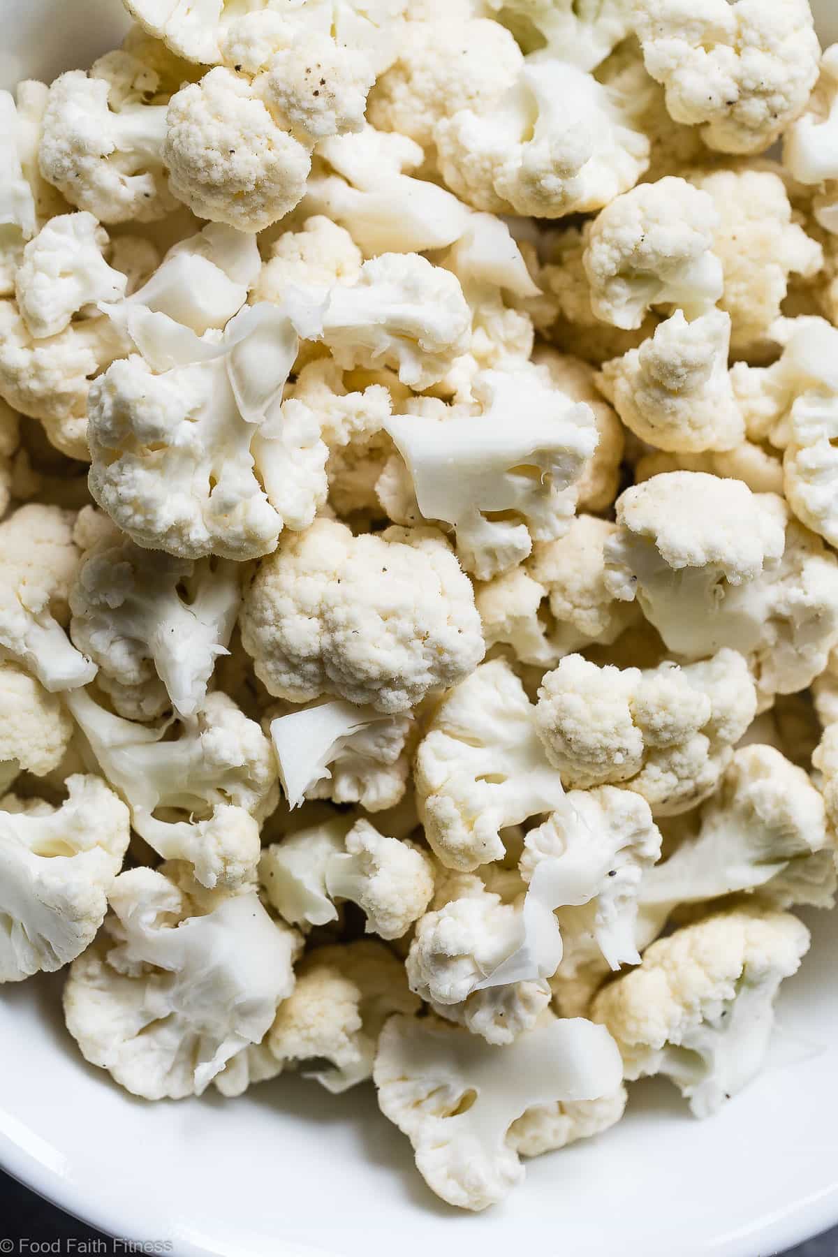 How To Make Cauliflower Mashed Potatoes - An easy, step-by-step guide with photos that shows you how to make mashed cauliflower, that tastes like mashed potatoes, but are keto, low carb, gluten free and healthy! | Foodfaithfitness.com | @FoodfaithFit