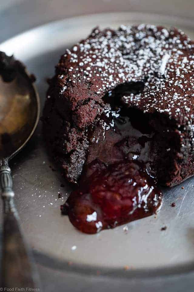 Gluten-Free Chocolate Lava Cake (With Strawberry!)