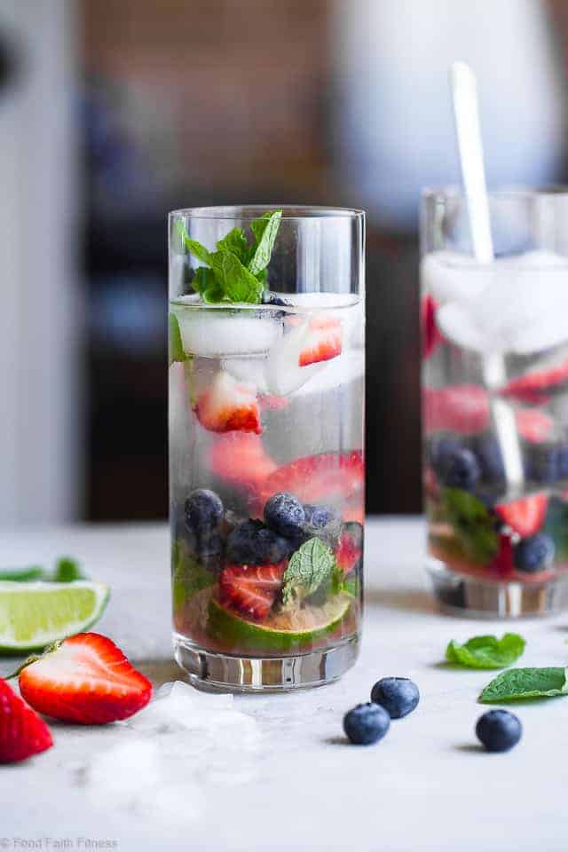 Coconut-Blueberry Mojito Recipe With Strawberries