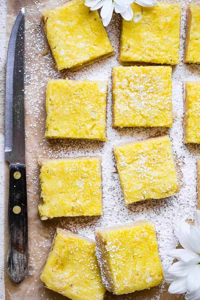 Sugar-Free, Keto, Low-Carb Lemon Bars