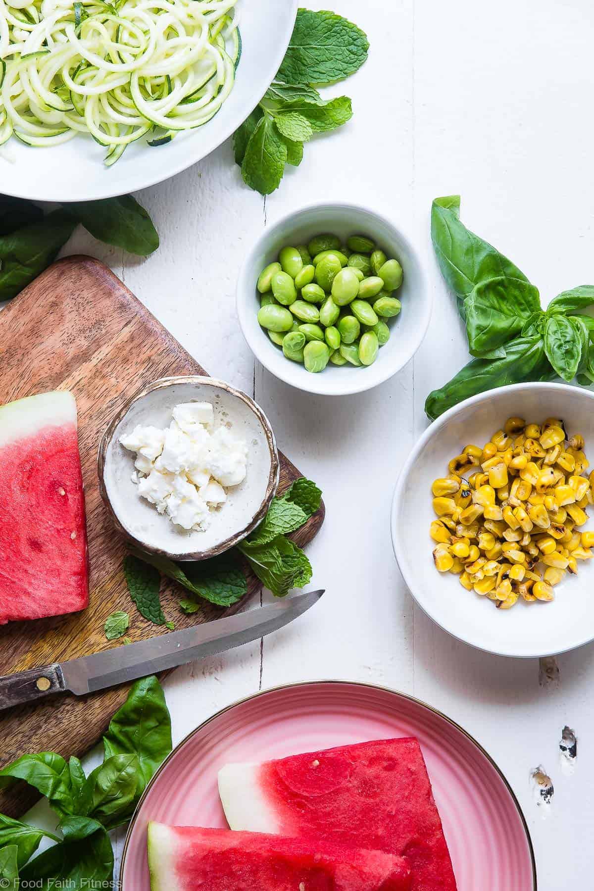 Summer Grilled Corn and Watermelon Power Bowls - Loaded with bright, fresh, Summer flavors and packed with plant based protein! These tangy, sweet and DELICIOUS bowls are going to be your go to for easy, weeknight Summer dinners! | #Foodfaithfitness | #Glutenfree #Healthy #Vegetarian #Watermelon #Corn