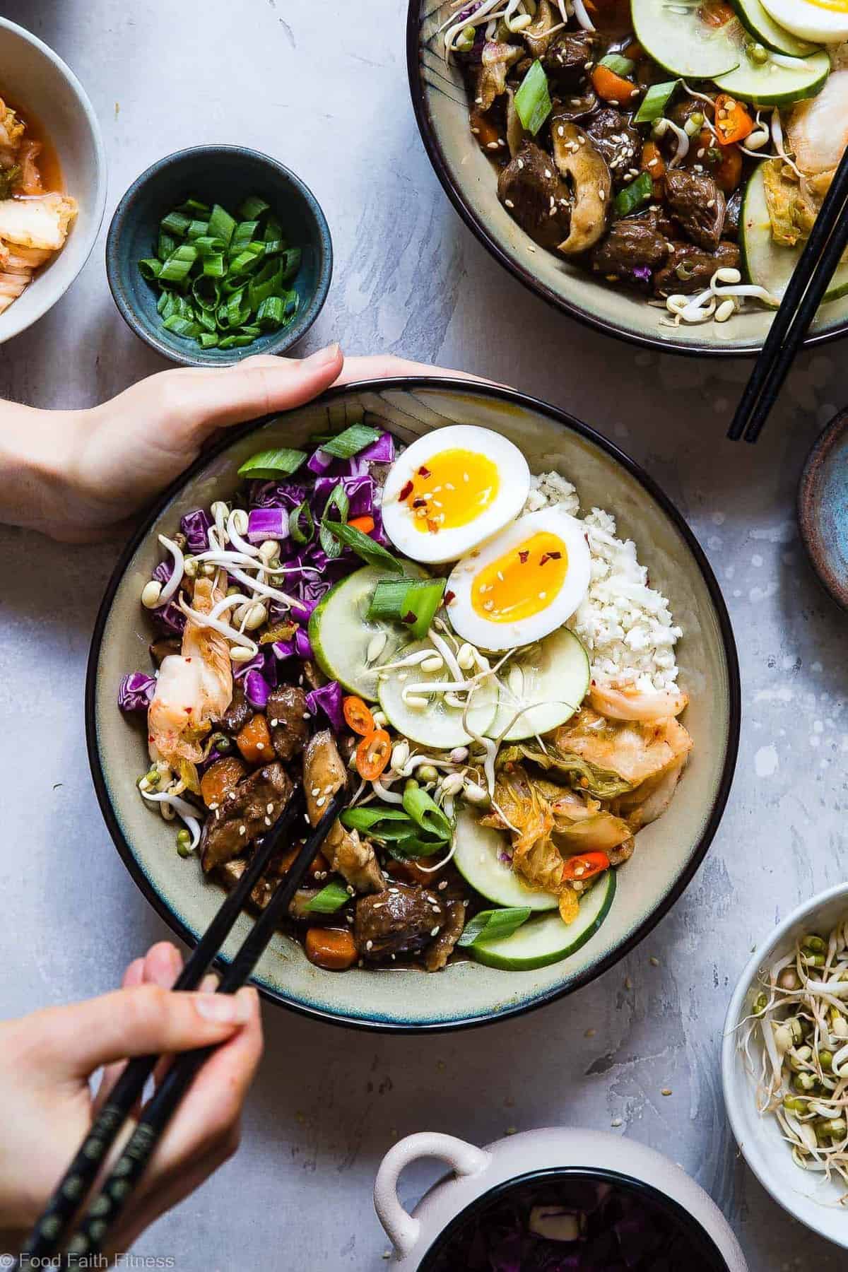 Slow Cooker Whole30 Korean Beef Stew - This Paleo Korean Beef Stew is made in the crock pot for an easy gluten/grain/dairy/sugar free weeknight dinner with addicting spicy-sweet flavor! It's healthy comfort food at it's best! | #Foodfaithfitness | #Glutenfree #Paleo #Whole30 #Slowcooker #Healthy Slow Cooker Whole30 Korean Beef Stew - This Paleo Korean Beef Stew is made in the crock pot for an easy gluten/grain/dairy/sugar free weeknight dinner with addicting spicy-sweet flavor! It's healthy comfort food at it's best! | #Foodfaithfitness | #Glutenfree #Paleo #Whole30 #Slowcooker #Healthy