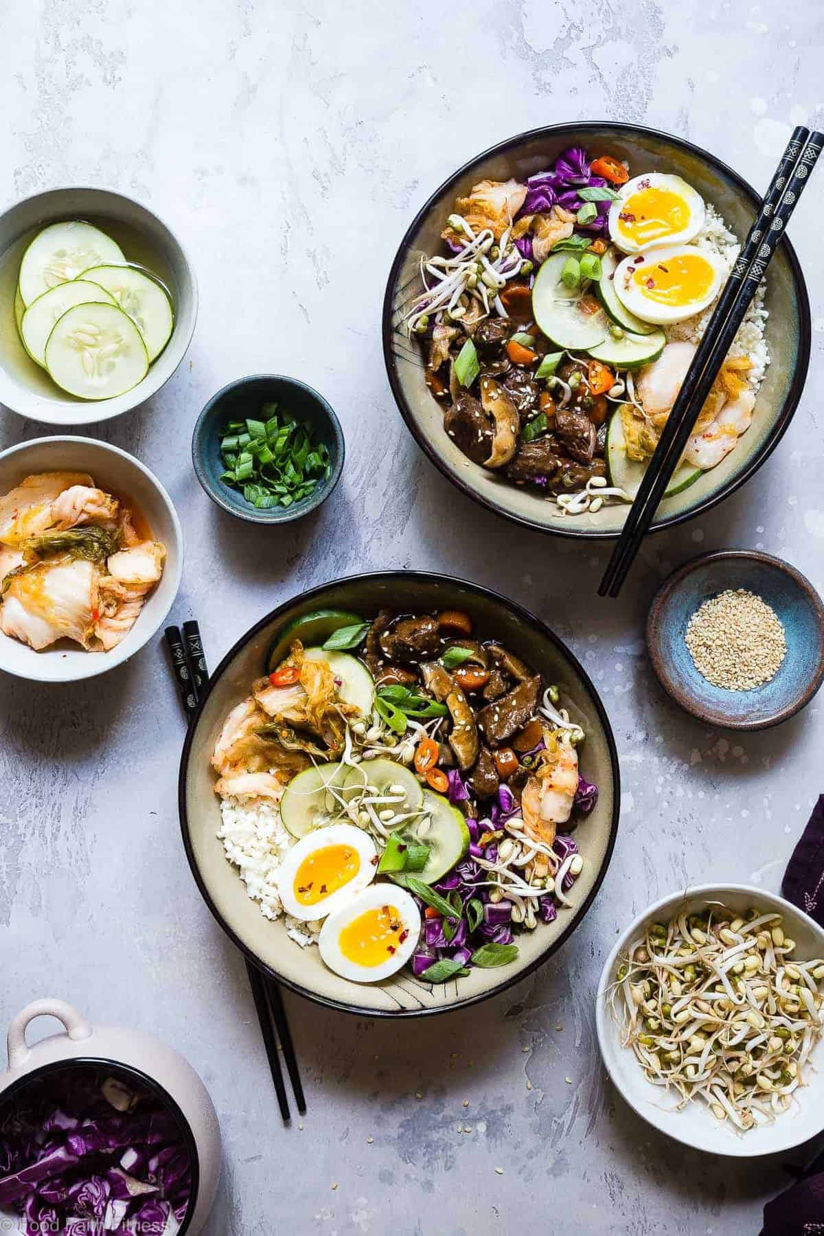 Slow Cooker Whole30 Korean Beef Stew - This Paleo Korean Beef Stew is made in the crock pot for an easy gluten/grain/dairy/sugar free weeknight dinner with addicting spicy-sweet flavor! It's healthy comfort food at it's best!  | #Foodfaithfitness | #Glutenfree #Paleo #Whole30 #Slowcooker #Healthy