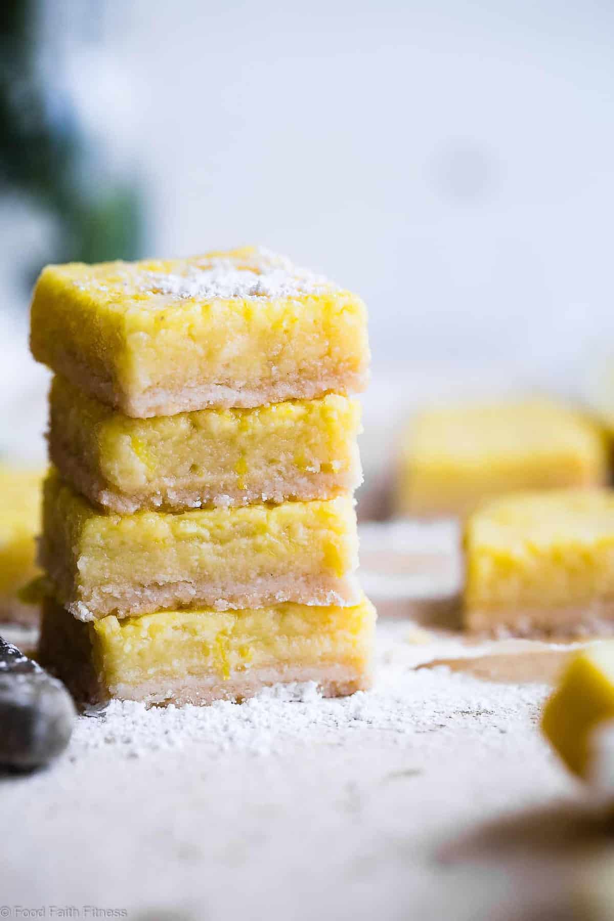 Keto Lemon Bars - These easy, gluten free lemon bars are only 5 ingredients and SO delicious! You will never believe they are only 100 calories, low carb and sugar free! | #Foodfaithfitness | #Glutenfree #Lowcarb #keto #sugarfree #healthy Keto Lemon Bars - These easy, gluten free lemon bars are only 5 ingredients and SO delicious! You will never believe they are only 100 calories, low carb and sugar free! | #Foodfaithfitness | #Glutenfree #Lowcarb #keto #sugarfree #healthy
