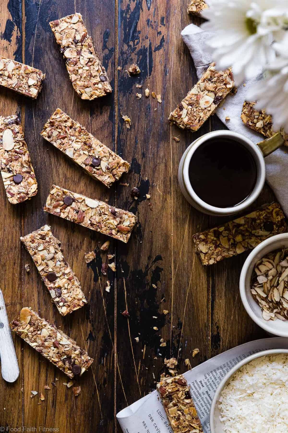 Sugar Free Keto Almond Joy Granola Bars - This low carb granola bars recipe is only 7 simple ingredients and tastes like an Almond Joy! Kids or adults will LOVE these and they're portable and freeze great too! | #Foodfaithfitness | #Keto #Glutenfree #Paleo #Dairyfree #Sugarfree Sugar Free Keto Low Carb Granola Bars Recipe - This low carb granola bars recipe is only 7 simple ingredients and tastes like an Almond Joy! Kids or adults will LOVE these healthy granola bars and they're portable and freeze great too! | #Foodfaithfitness | #Keto #Glutenfree #Paleo #Dairyfree #Sugarfree