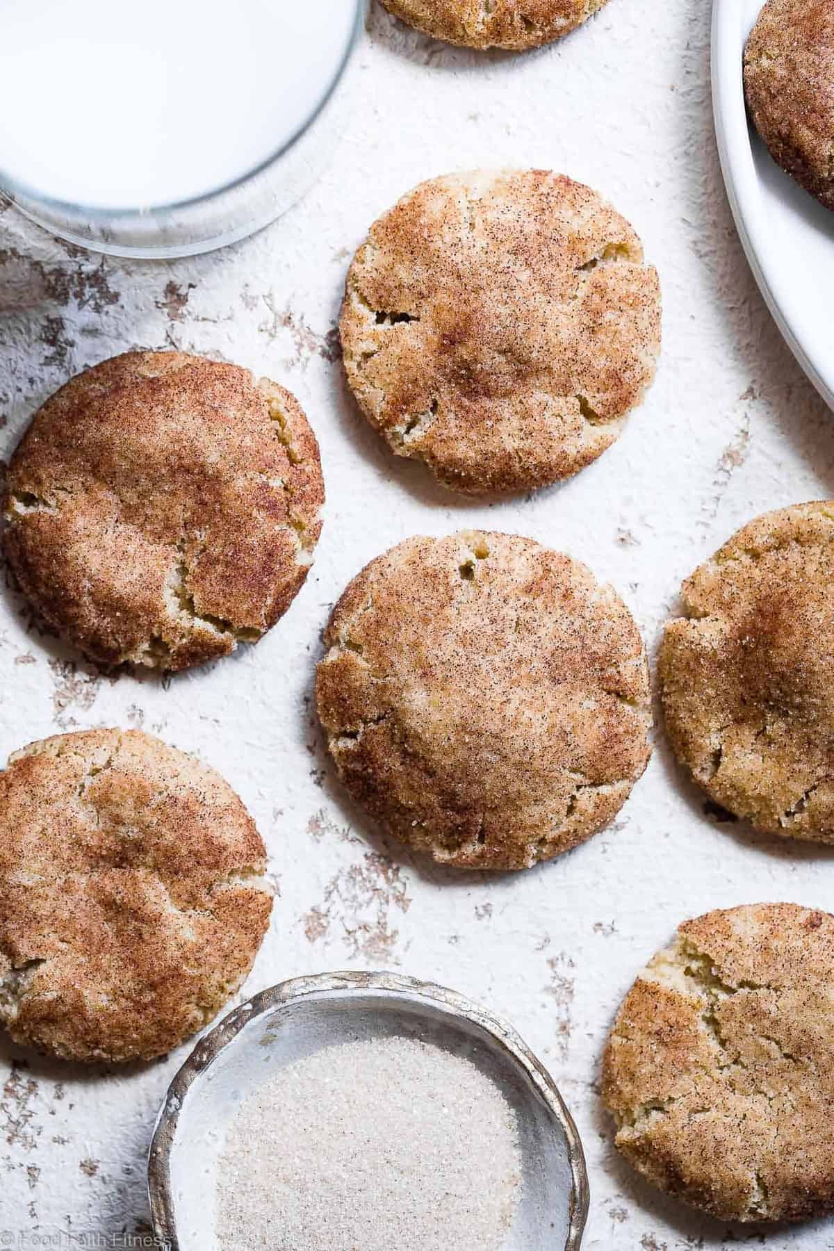 Gluten Free Vegan Snickerdoodles - These EASY, egg, dairy and gluten free snickerdoodles are perfectly soft, chewy and spicy-sweet! Made from simple, pantry-essential ingredients, only 120 calories and SO tasty! | Foodfaithfitness | #Glutenfree #Vegan #Healthy #Dairyfree #Eggfree Gluten Free Vegan Snickerdoodles - These EASY, egg, dairy and gluten free snickerdoodles are perfectly soft, chewy and spicy-sweet! Made from simple, pantry-essential ingredients, only 120 calories and SO tasty! | Foodfaithfitness | #Glutenfree #Vegan #Healthy #Dairyfree #Eggfree