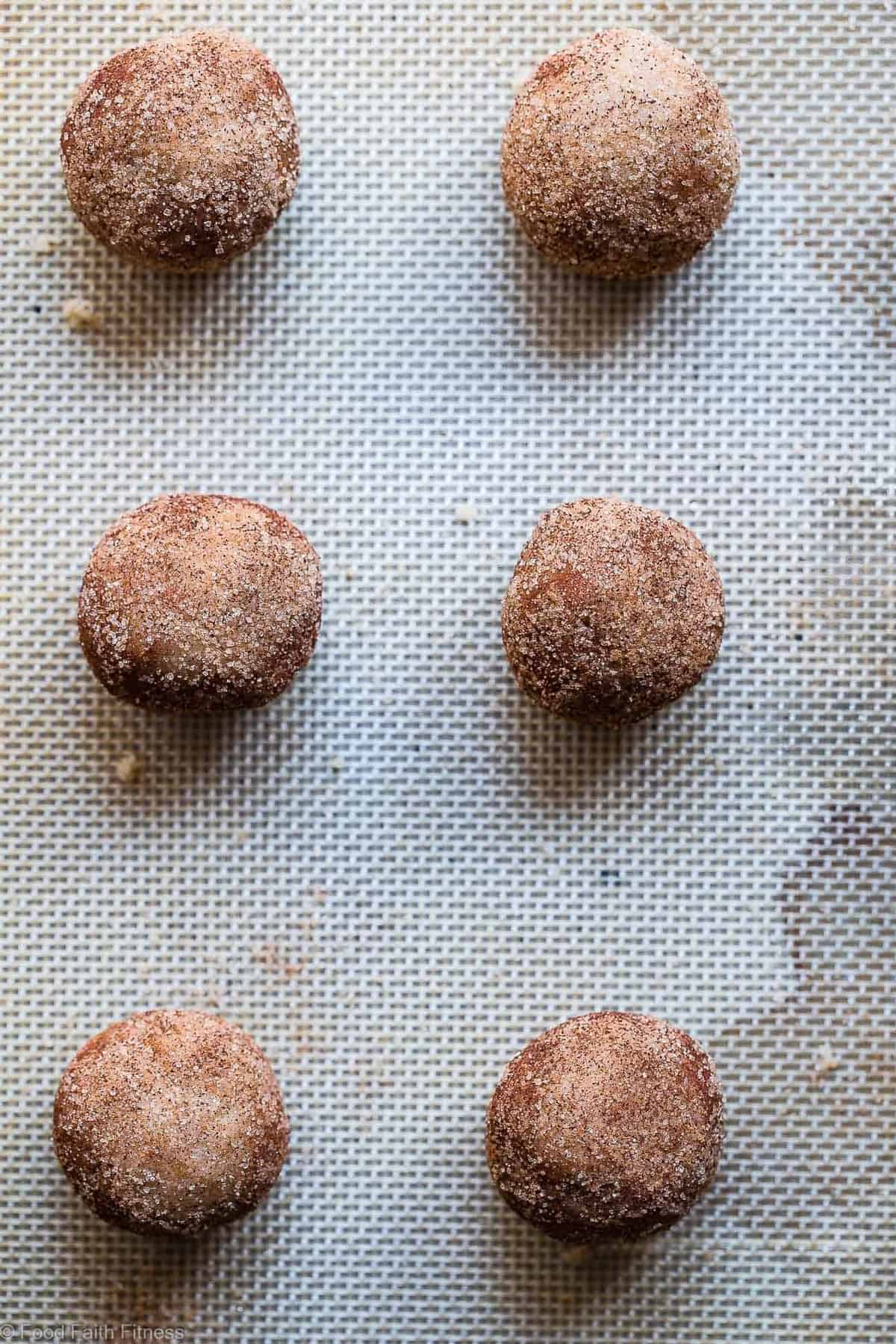 Gluten Free Vegan Snickerdoodles - These EASY, egg, dairy and gluten free snickerdoodles are perfectly soft, chewy and spicy-sweet! Made from simple, pantry-essential ingredients, only 120 calories and SO tasty! | Foodfaithfitness | #Glutenfree #Vegan #Healthy #Dairyfree #Eggfree Gluten Free Vegan Snickerdoodles - These EASY, egg, dairy and gluten free snickerdoodles are perfectly soft, chewy and spicy-sweet! Made from simple, pantry-essential ingredients, only 120 calories and SO tasty! | Foodfaithfitness | #Glutenfree #Vegan #Healthy #Dairyfree #Eggfree