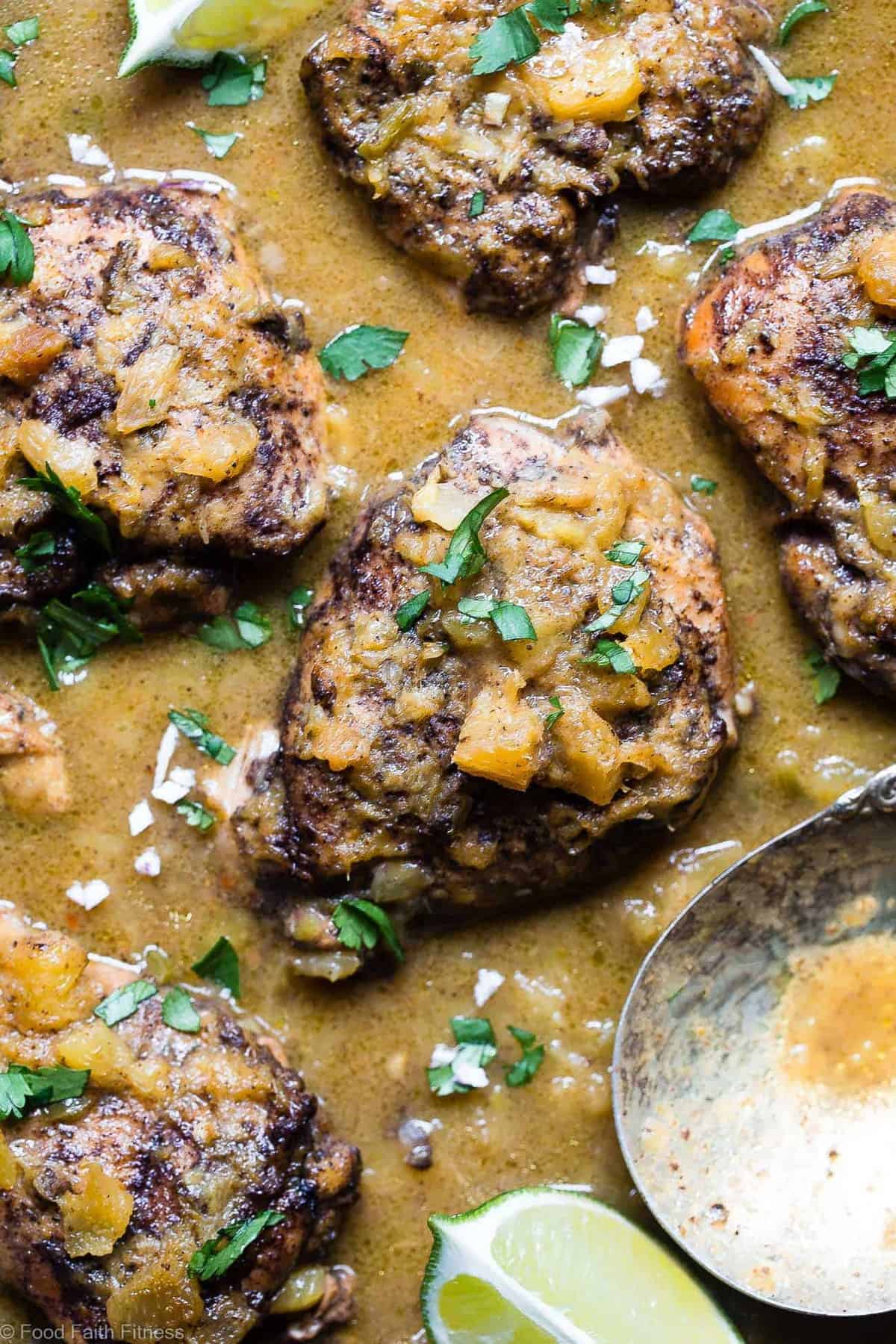 Whole30 Slow Cooker Jerk Chicken Curry - This crock pot jerk chicken curry is a CRAZY easy, weeknight dinner that is BIG on Island flavor! It's gluten free and paleo/whole30 compliant but it does not taste healthy AT all! Makes the BEST leftovers! | #Foodfaithfitness | #Glutenfree #Paleo #Whole30 #Dairyfree #Slowcooker Whole30 Slow Cooker Jerk Chicken Curry - This crock pot jerk chicken curry is a CRAZY easy, weeknight dinner that is BIG on Island flavor! It's gluten free and paleo/whole30 compliant but it does not taste healthy AT all! Makes the BEST leftovers! | #Foodfaithfitness | #Glutenfree #Paleo #Whole30 #Dairyfree #Slowcooker