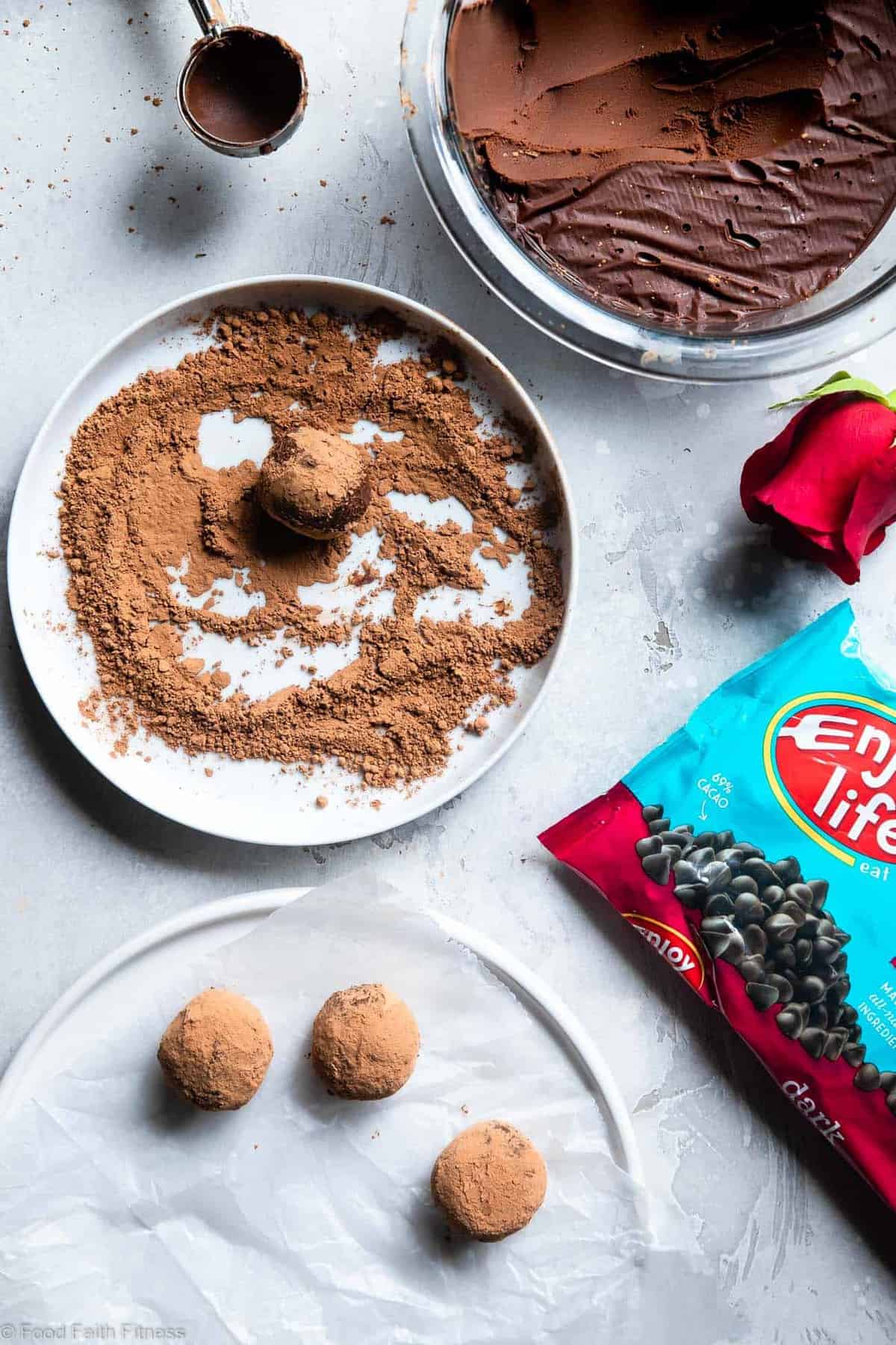 Dairy Free Vegan Chocolate Truffles - These Homemade Chocolate Truffles are only 3 ingredients and are SO easy to make! So creamy you won't know they're gluten, grain and dairy free, paleo friendly and healthier! | #Foodfaithfitness | #Glutenfree #Vegan #healthy #Dairyfree #Paleo Dairy Free Vegan Truffle Recipe - These Homemade Chocolate Truffles are only 3 ingredients and are SO easy to make! So creamy you won't know they're gluten, grain and dairy free, paleo friendly and healthier! | #Foodfaithfitness |
