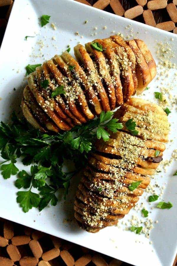 Air Fryer Hasselback Potatoes