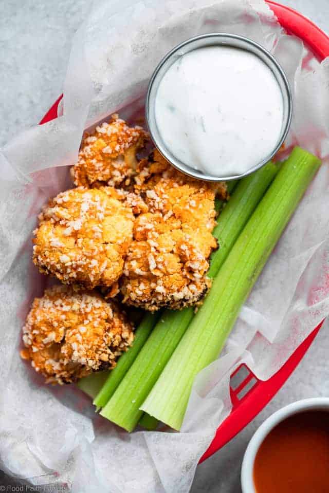 Air-Fryer Buffalo Cauliflower