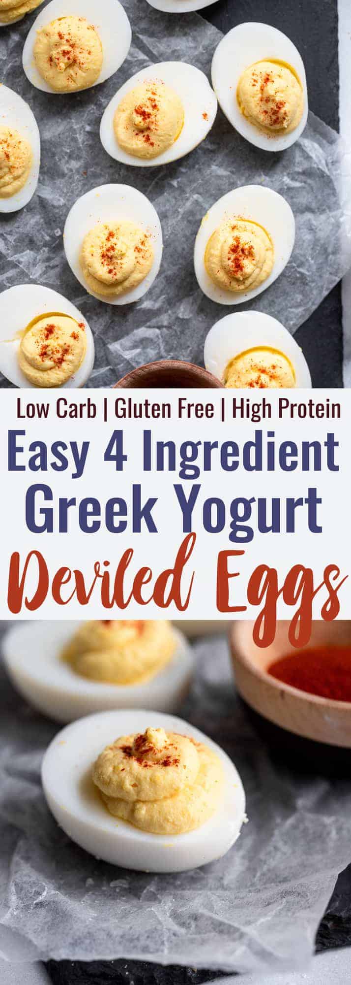 Healthy Deviled Eggs Collage photo