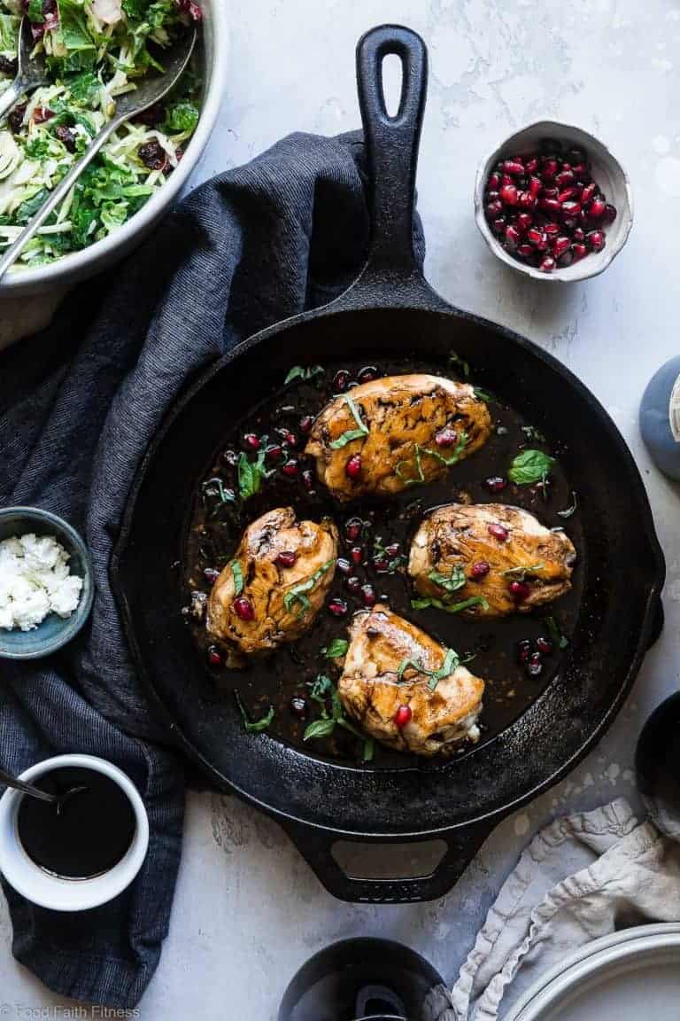 Stuffed Chicken With Goat Cheese And Pomegranate