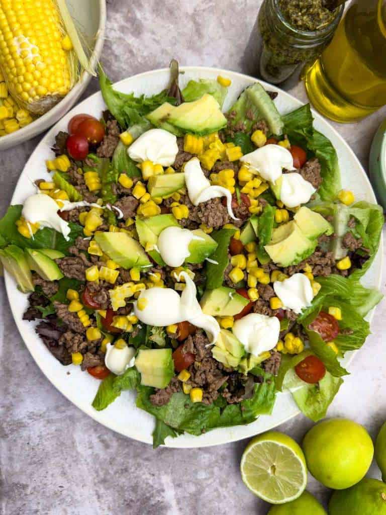 Quick and Healthy Taco Salad (Only Takes 10 Mins!)