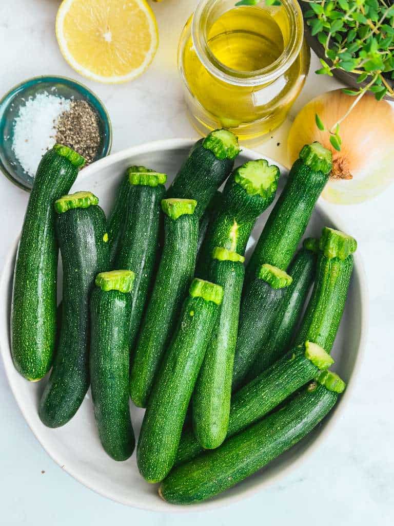 Sautéed Zucchini ingredients