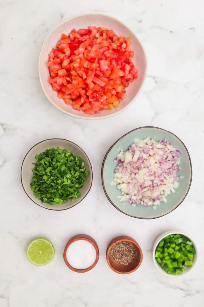 Authentic Pico de Gallo Recipe ingredients