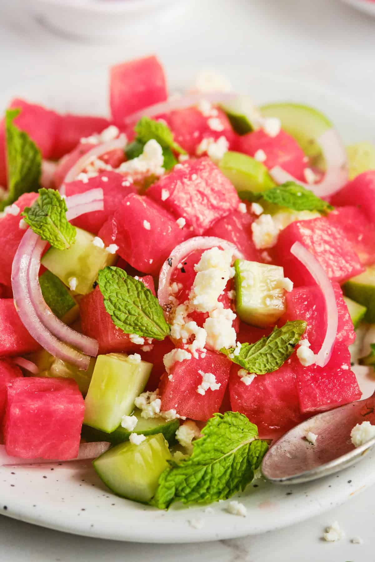 Refreshing Watermelon Cucumber Salad