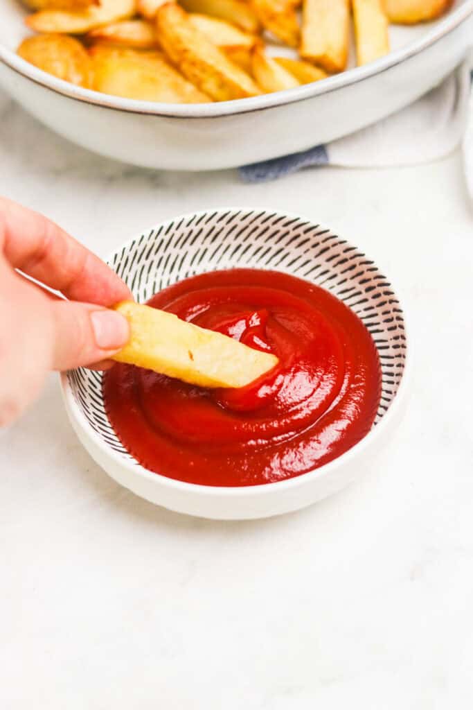 Homemade French Fries in Air Fryer featured