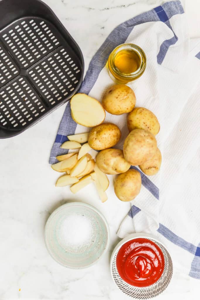 Homemade French Fries in Air Fryer ingredients